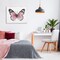 Stupell Industries Pink Monarch Butterfly Canvas By Janet Tava